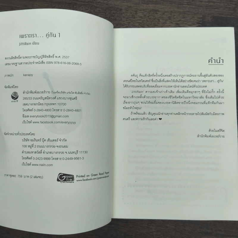 นิยายวาย เพราะเรา...คู่กัน 2 เล่มจบ - JittiRain รูปที่ 6