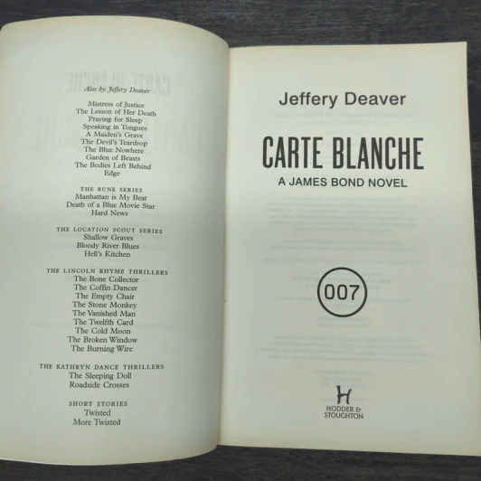 CARTE BLANCHE 007 - JEFFERY DEAVER รูปที่ 6