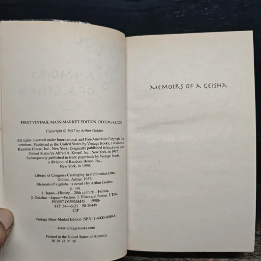 Memoirs of a Geisha - Arthur Golden รูปที่ 6
