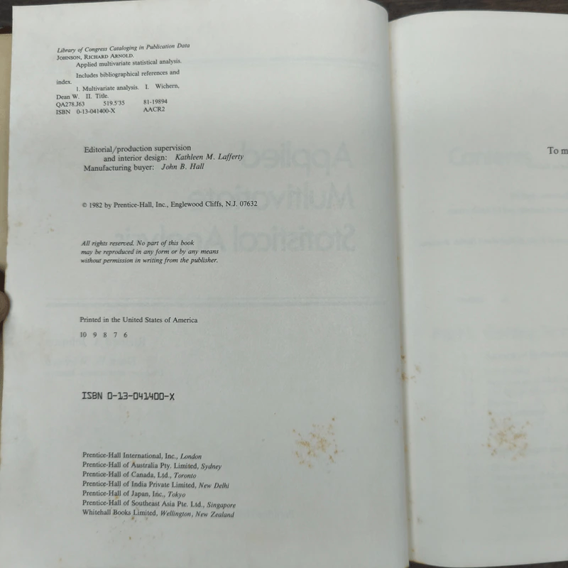 Applied Multivariate Statistical Analysis - Richard A. Johnson, Dean W. Wichern รูปที่ 6