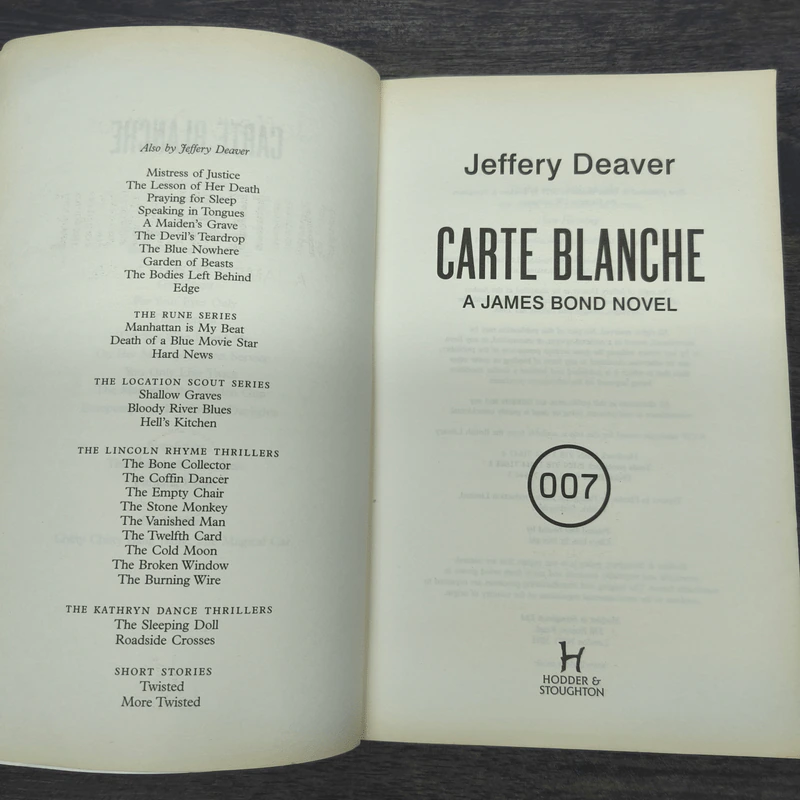 CARTE BLANCHE 007 - JEFFERY DEAVER รูปที่ 6