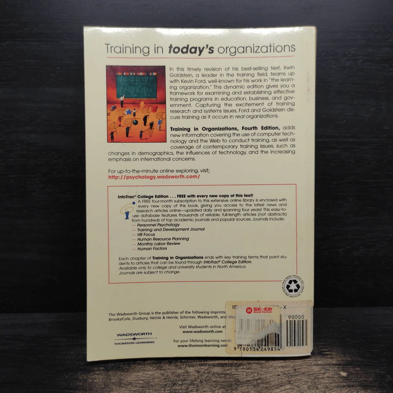 Training in Organizations Fourth Edition - Irwin L. Goldstein, J. Kevin Ford รูปที่ 2