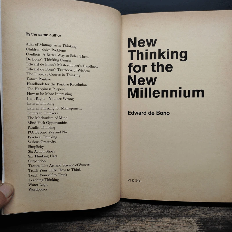 New Thinking for the New Millennium - Edward De Bono รูปที่ 6