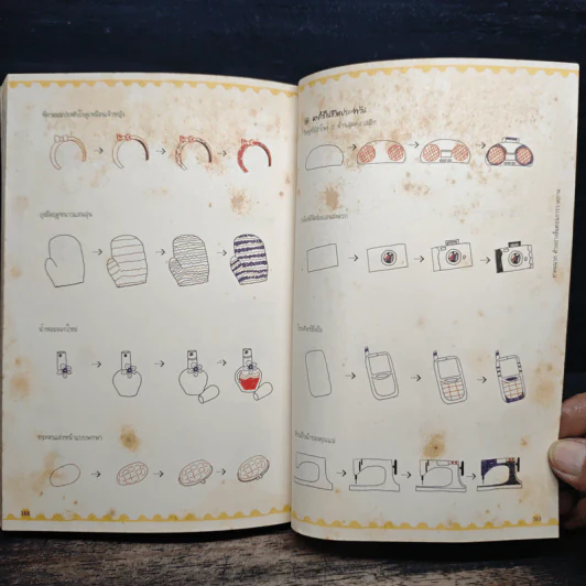 วาดภาพน่ารักด้วยปากกาลูกลื่น 3 สี ดำ แดง น้ำเงิน - เฟยเล่อเหนี่ยว รูปที่ 10