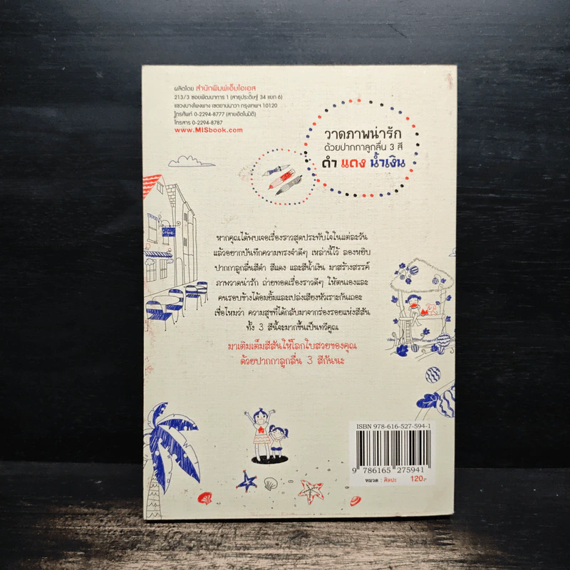วาดภาพน่ารักด้วยปากกาลูกลื่น 3 สี ดำ แดง น้ำเงิน - เฟยเล่อเหนี่ยว รูปที่ 2