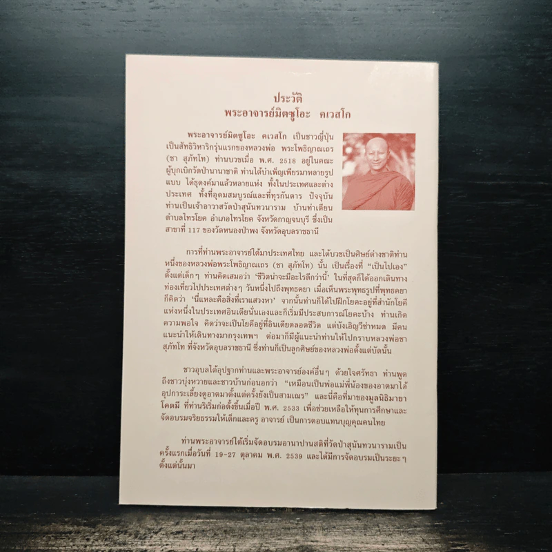 ทุกขเวทนา - พระอาจารย์มิตซูโอะ คเวสโก รูปที่ 2