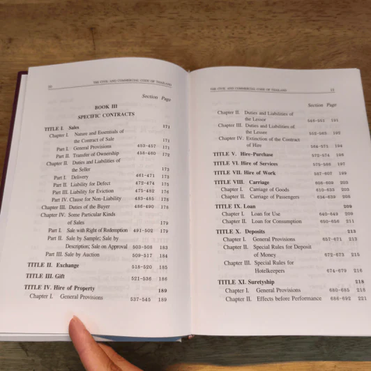 The Civil and Commercial Code ประมวลกฎหมายแพ่งและพาณิชย์ รูปที่ 9