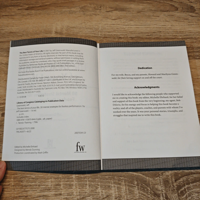 The Best Tennis of Your Life: 50 Mental Strategies for Fearless Performance - Jeff Greenwald รูปที่ 6
