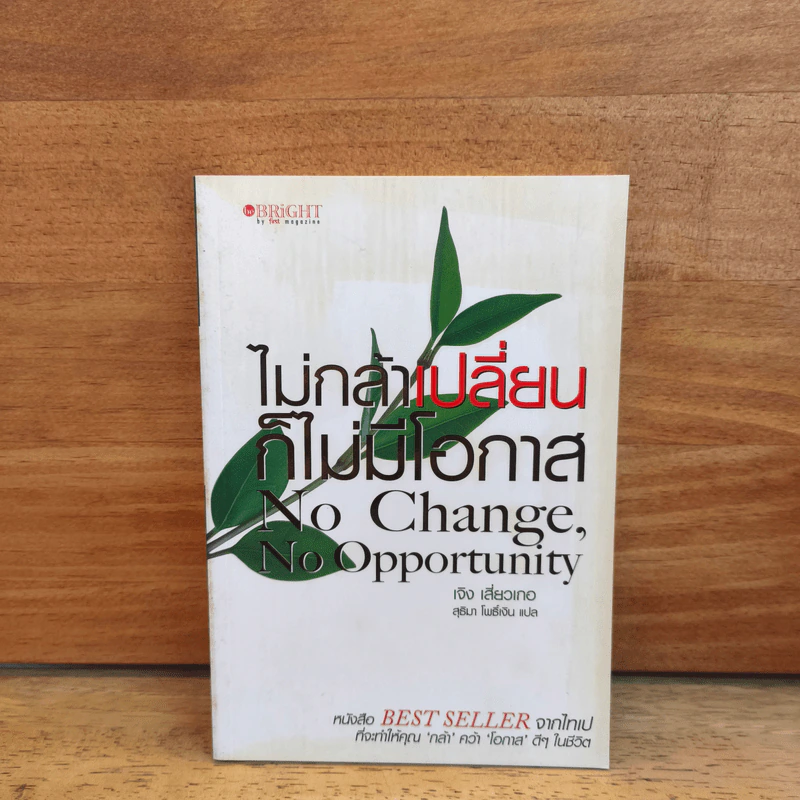 ไม่กล้าเปลี่ยน ก็ไม่มีโอกาส No Change, No Opportunity - เจิง เสี่ยวเกอ รูปที่ 1