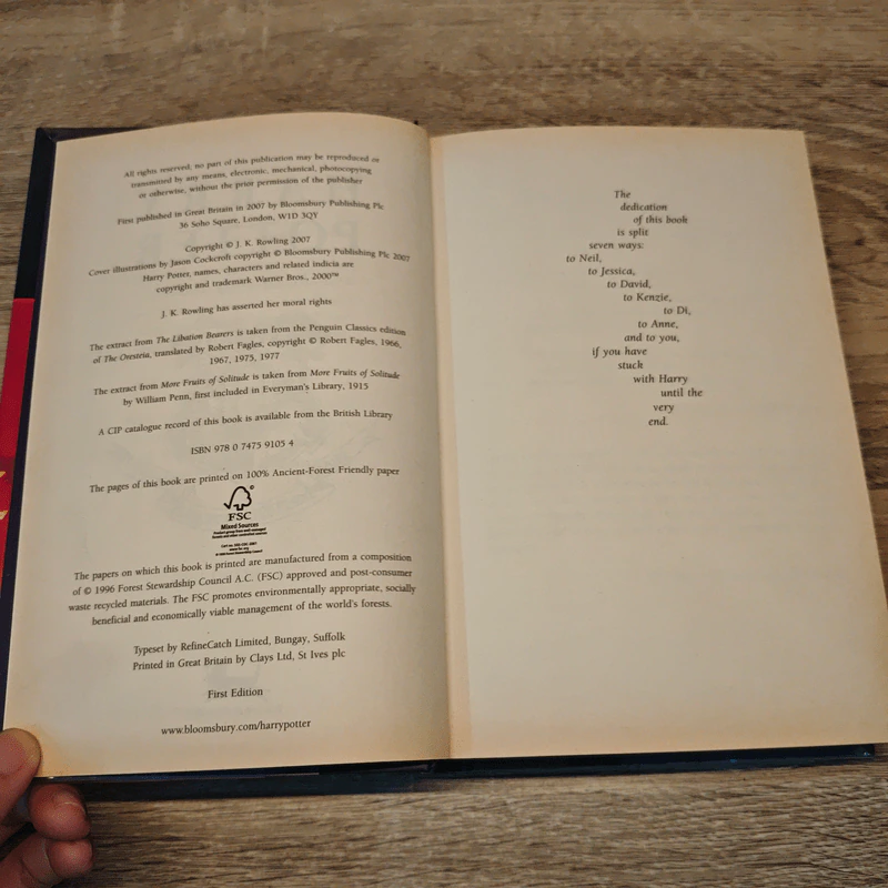 Harry Potter and The Deathly Hallows + Harry Potter and the Half-Blood Prince (มือหนึ่ง) - J.K.Rowling รูปที่ 6