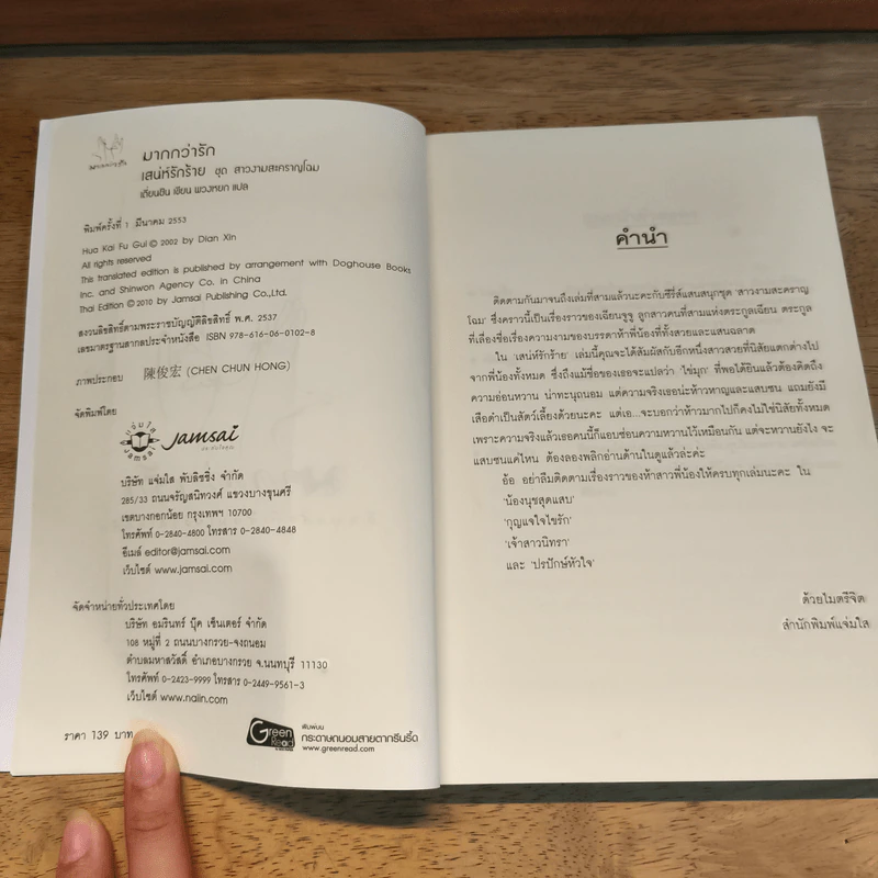 ชุดสาวงามสะคราญโฉม 5 เล่ม กุญแจใจไขรัก+เสน่ห์รักร้าย+ปรปักษ์หัวใจ+เจ้าสาวนิทรา+น้องนุชสุดแสบ รูปที่ 12