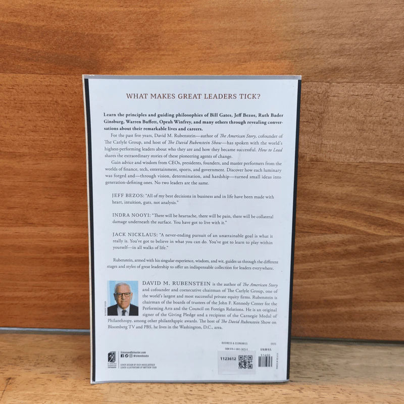 HOW TO LEAD Wisdom from the World's Greatest CEOs, Founders, and Game Changers - David M. Rubenstein รูปที่ 5
