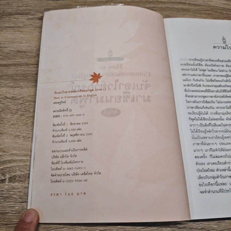 จับเอาไวยากรณ์มาเขียนมาพูด How to Communicate in English - เศรษฐวิทย์ รูปที่ 6