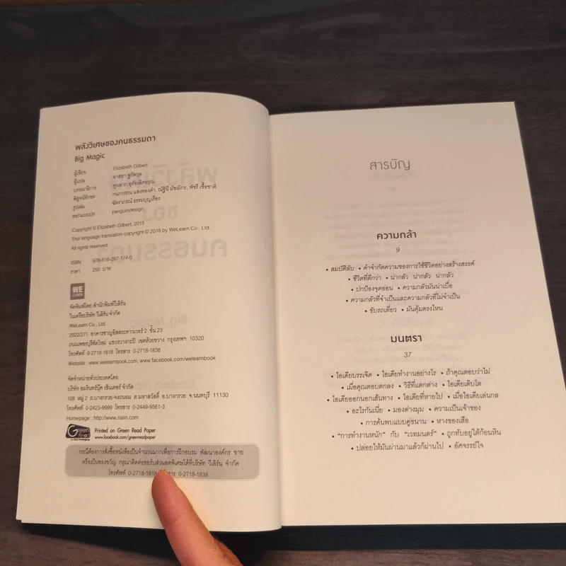 พลังวิเศษของคนธรรมดา Big Magic - Elizabeth Gilbert (เอลิซาเบท กิลเบิร์ต) รูปที่ 6