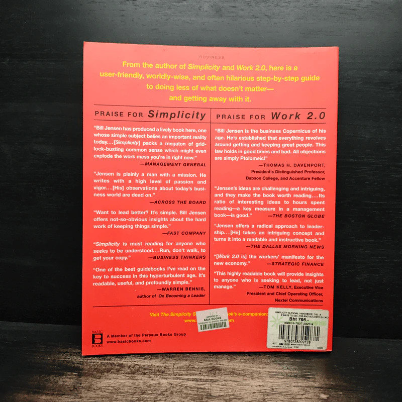 The Simplicity Survival Handbook: 32 Ways to Do Less and Accomplish More - Bill Jensen รูปที่ 2