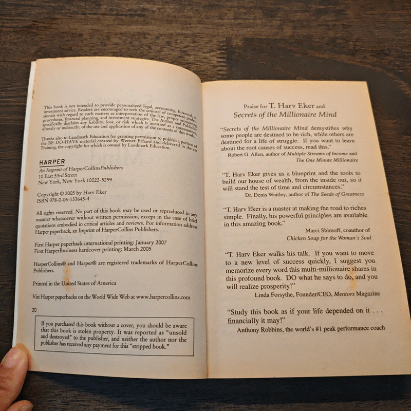 Secrets of the Millionaire Mind - T.Harv Eker รูปที่ 7