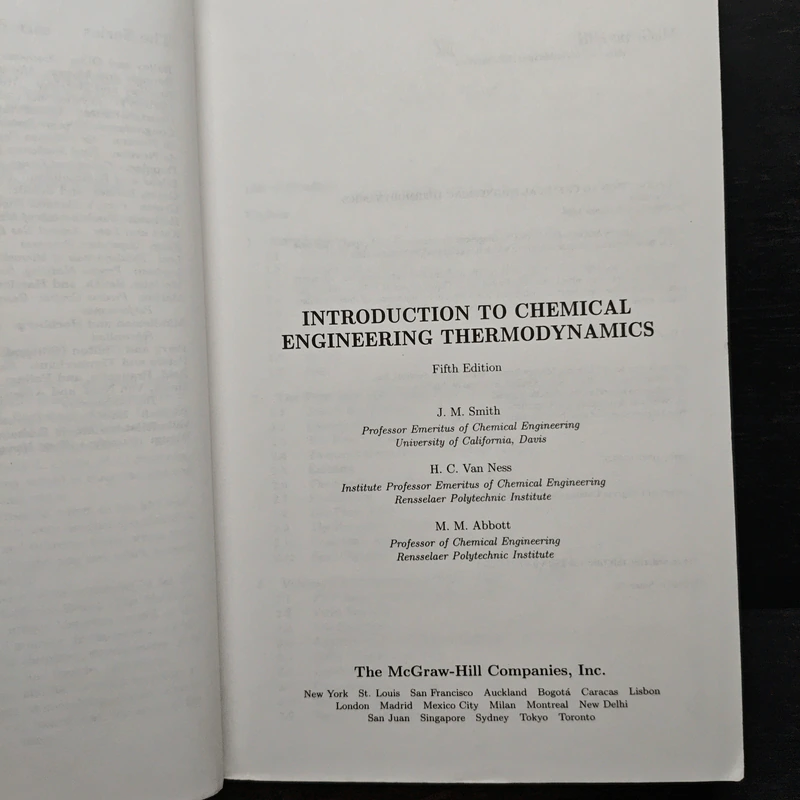 Introduction to Chemical Engineering Thermodynamics - J.M. Smith, H.C. Van Ness รูปที่ 6