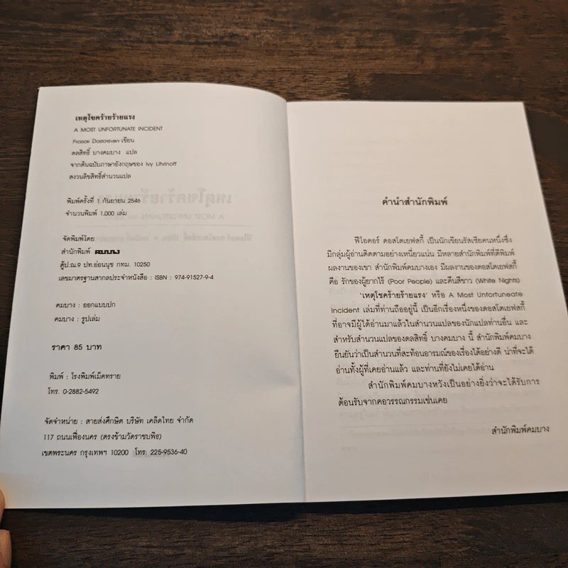 เหตุโชคร้ายร้ายแรง A Most Unfortunate Incident - Fyodor Dostoyevsky รูปที่ 6