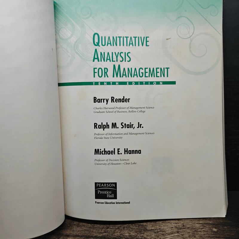 Quantitative Analysis for Management - BARRY RENDER, RALPH M. รูปที่ 7