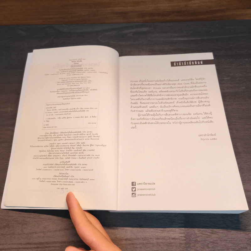 PRIVATE ไพรเวต...รับจ้างสืบ - เจมส์ แพตเทอร์สัน (James Patterson) รูปที่ 6