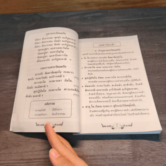 หนังสือสวดมนต์ประจำบ้าน บททำวัตรเช้า-ทำวัตรเย็น แปล รูปที่ 9