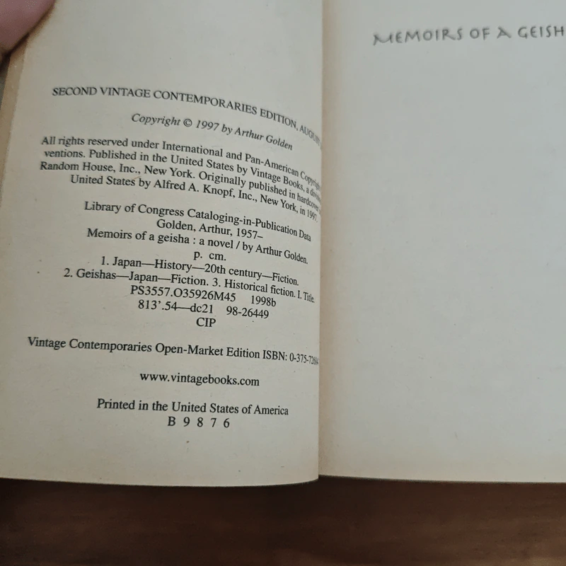 Memoirs of a Geisha - Arthur Golden รูปที่ 7