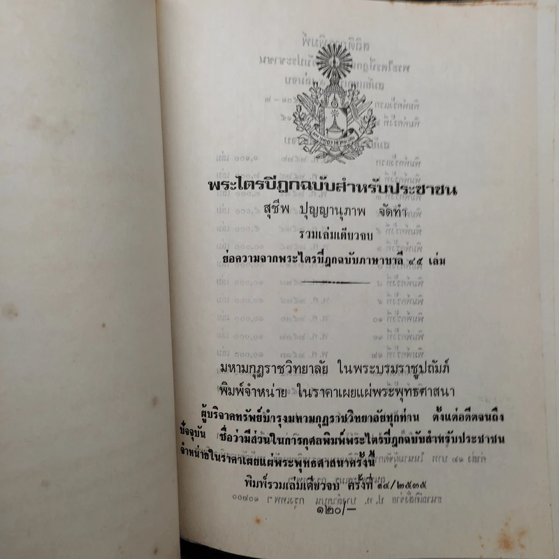 พระไตรปิฎก ฉบับสำหรับประชาชน ย่อความจากพระไตรปิฎกฉบับภาษาบาลี 45 เล่ม รูปที่ 6