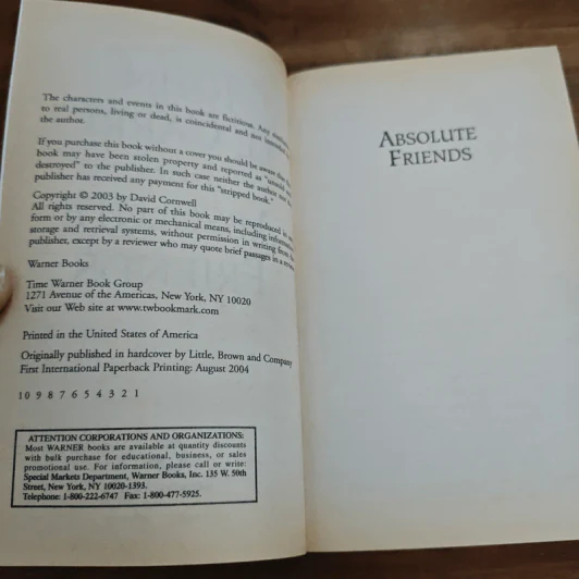 Absolute Friends - John le Carré รูปที่ 6