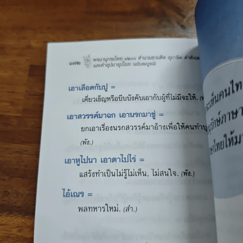 พจนานุกรมไทย 1200 สำนวนชวนคิด สุภาษิต คำพังเพย และคำอุปมาอุปไมย - อุทัย ไชยานนท์ รูปที่ 9