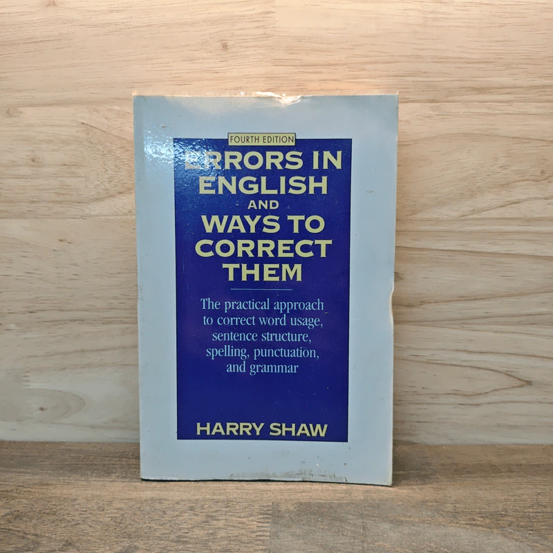 Errors in English and Ways to Correct Them - Harry Shaw รูปที่ 1