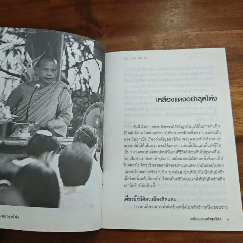 เหลืองแดง อย่าสุดโต่ง (เดินทางสายกลาง) - พระพยอม กัลยาโณ รูปที่ 6