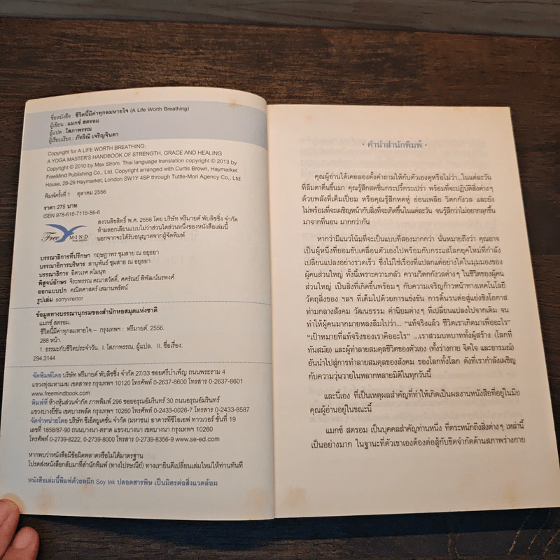 ชีวิตนี้มีค่าทุกลมหายใจ A Life Worth Breathing - ปรมาจารย์โยคะ แมกซ์ สตรอม รูปที่ 6