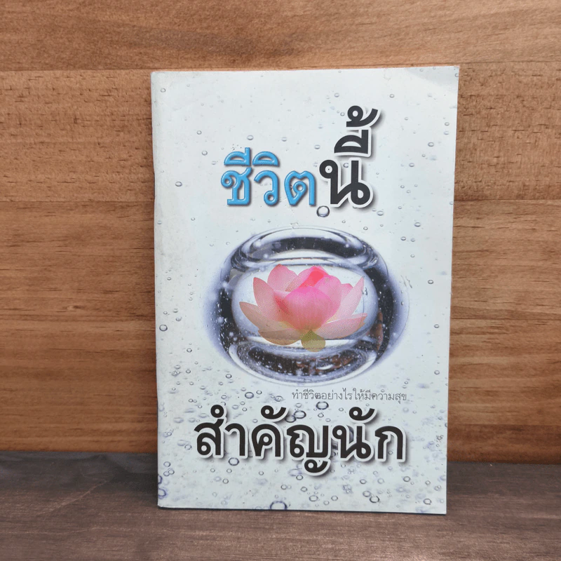 ชีวิตนี้สำคัญนัก รูปที่ 1