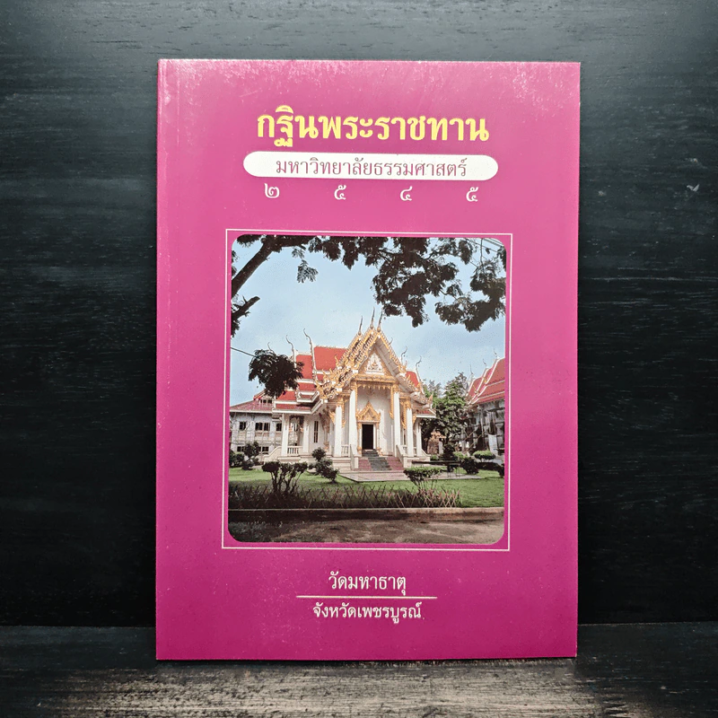 กฐินพระราชทาน มหาวิทยาลัยธรรมศาสตร์ 2545 รูปที่ 1