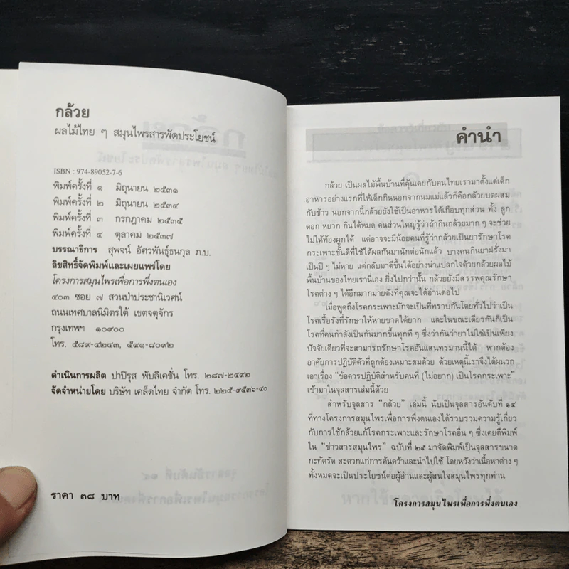 กล้วย ผลไม้ไทยๆสมุนไพรสารพัดประโยชน์ รูปที่ 6