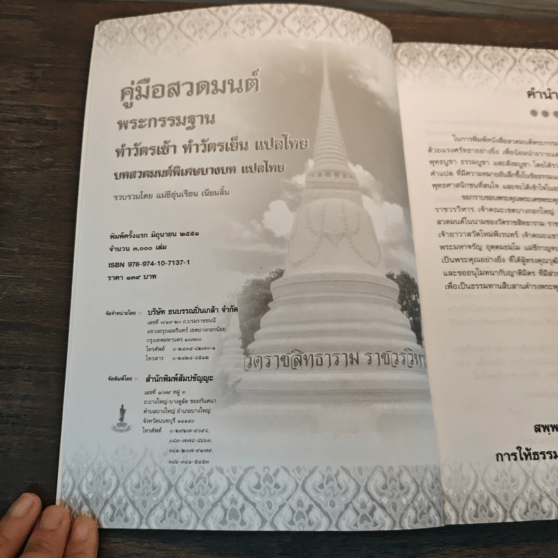 คู่มือสวดมนต์ พระกรรมฐาน ทำวัตรเช้า ทำวัตรเย็น แปลไทย บทสวดมนต์พิเศษบางบท แปลไทย รูปที่ 6