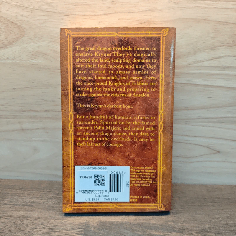 Dragonlance: The Day of the Tempest - Jean Rabe รูปที่ 5