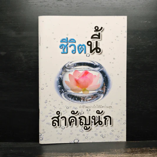 ชีวิตนี้สำคัญนัก ทำชีวิตอย่างไรให้มีความสุข รูปที่ 1