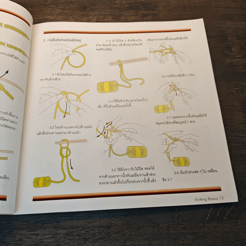 พื้นฐานการถักนิตติ้ง Knitting Basics รูปที่ 9