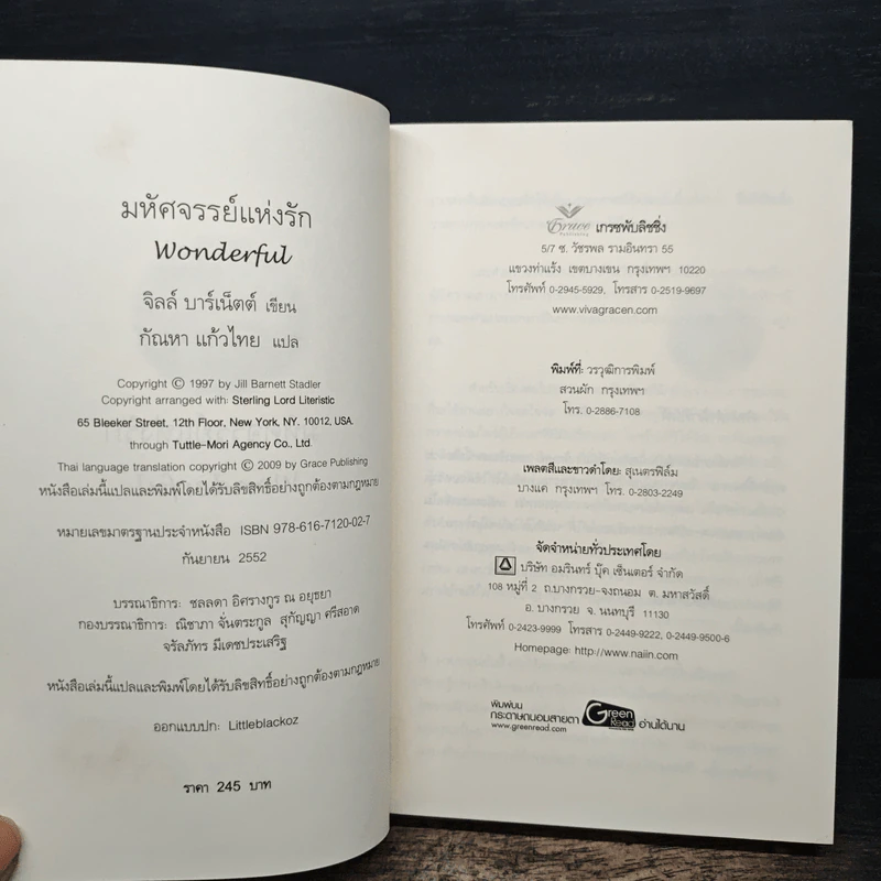 มหัศจรรย์แห่งรัก Wonderful - Jill Barnett (จิลล์ บาร์เน็ตต์), กัณหา แก้วไทย รูปที่ 6