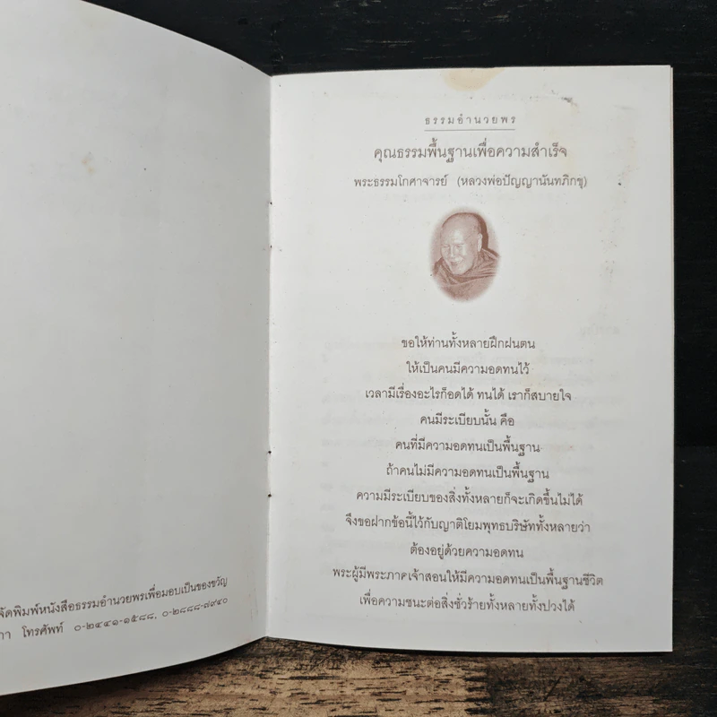 ความอดทน คุณธรรมพื้นฐานเพื่อความสำเร็จ - พระธรรมโกศาจารย์ (หลวงพ่อปัญญานันทภิกขุ) รูปที่ 6