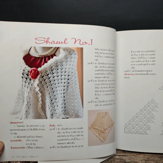 ผ้าคลุมไหล่ Crochet Shawl - ประดิดประดอย รูปที่ 7
