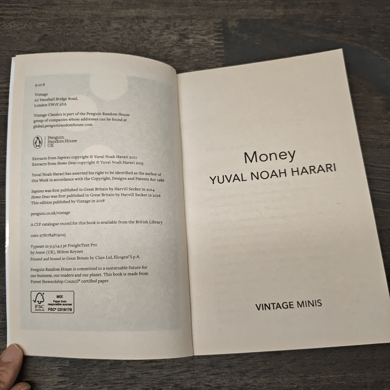 Money Yuval Noah Harari - Vintage Minis รูปที่ 6