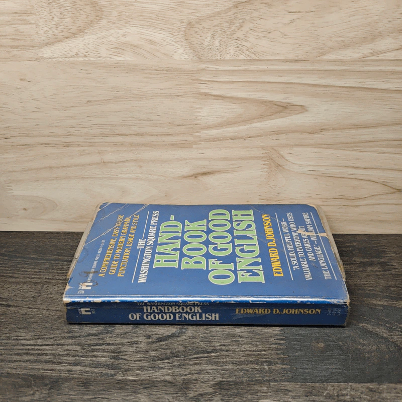 The Washington Square Press Hand-Book of Good English - Edward D. Johnson รูปที่ 2