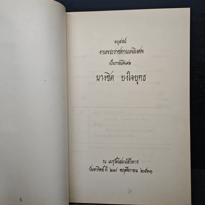 อนุสรณ์งานพระราชทานเพลิงศพ เป็นกรณีพิเศษ นางชิต ยงใยยุทธ รูปที่ 6