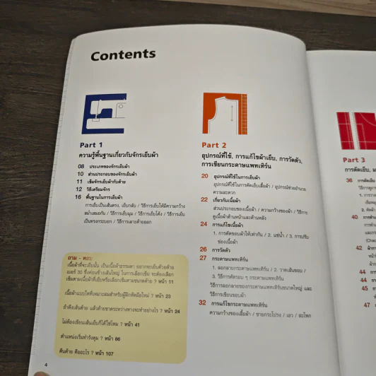 การเย็บจักรขั้นพื้นฐาน รูปที่ 6