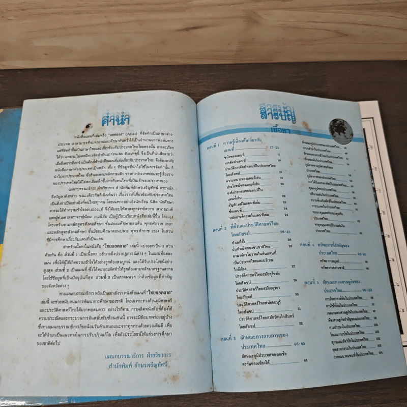 ไทยแอตลาส หนังสือแผนที่แสดงภูมิศาสตร์ - ศ.สวาท เสนาณรงค์ รูปที่ 6