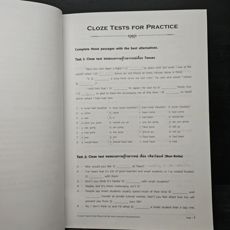 Cloze Tests for Practice - Kru Aimusa Phoomsawat รูปที่ 8
