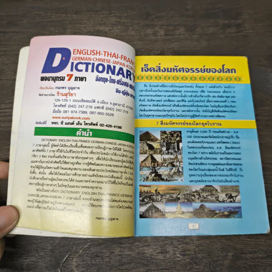 พจนานุกรม 7 ภาษา Dictionary อังกฤษ-ไทย-ฝรั่งเศส-เยอรมัน-จีน-ญี่ปุ่น-เกาหลี รูปที่ 6