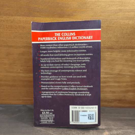 The Collins paperback English dictionary รูปที่ 5